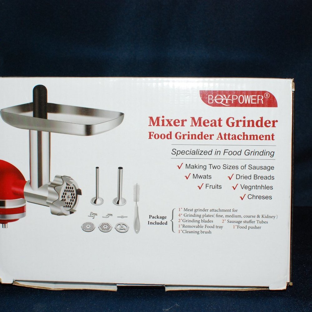 Metal Food Grinder Attachment for KitchenAid Stand Mixers